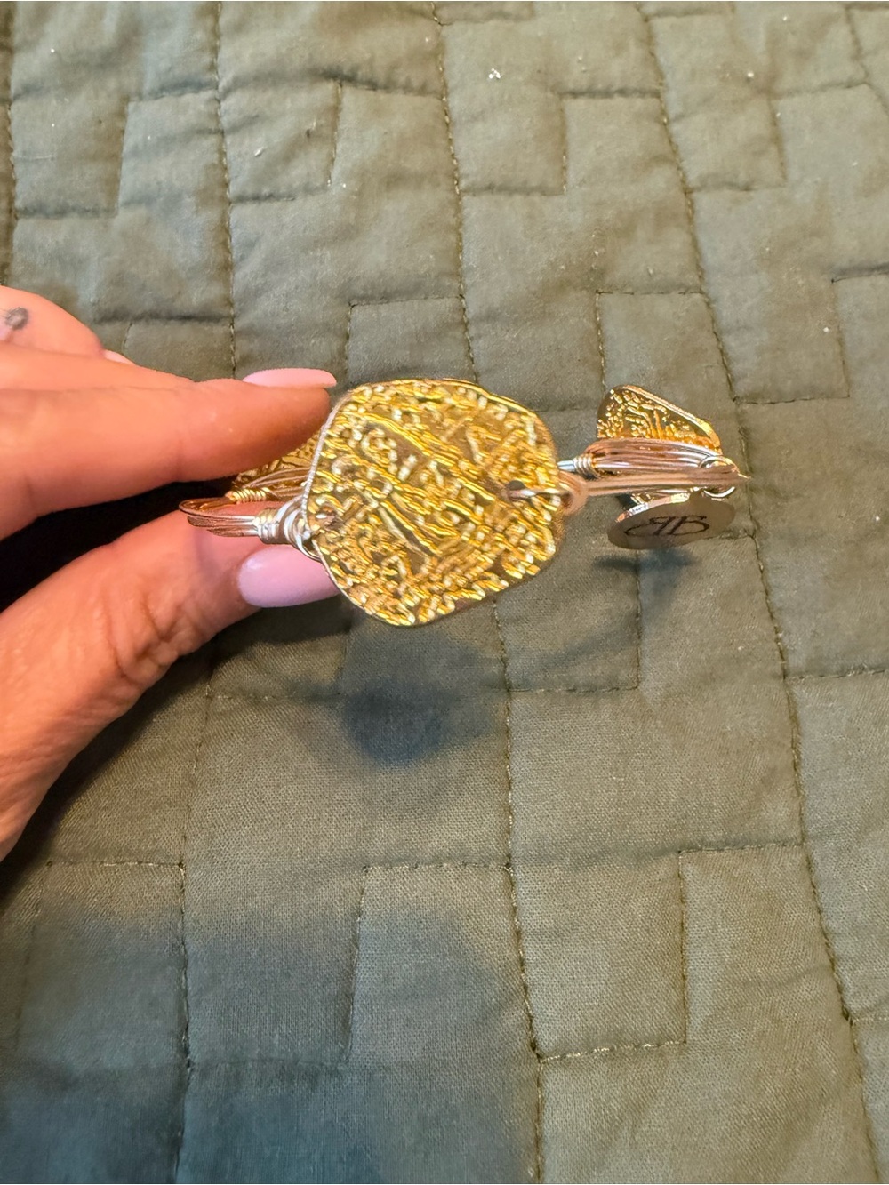 Gold-Tone Filigree Open Cuff Bracelet - Gold